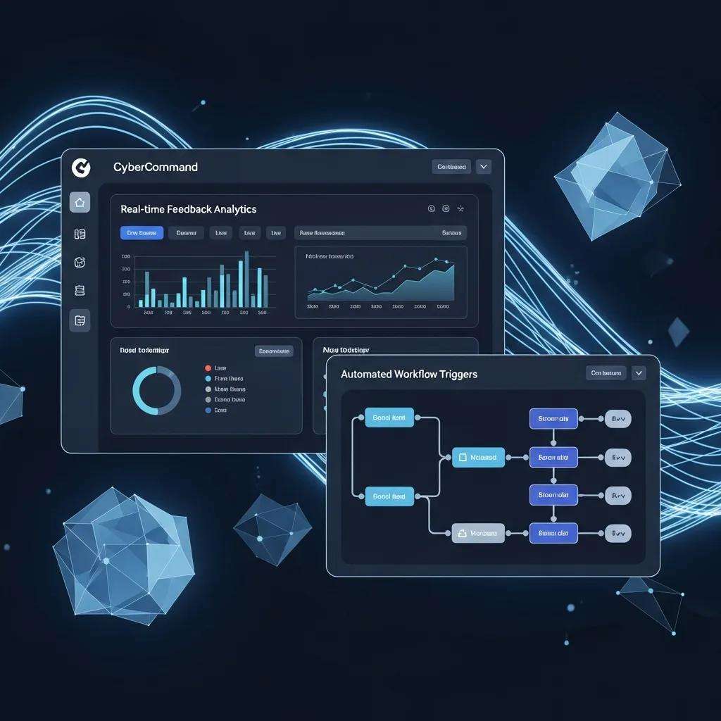 digital interface of cybercommand showcasing real time feedback and automation features e5824a34 c19f 4526 8fbc 60a8f8c9827f Real-Time Customer Feedback Systems Transforming Insurance Automation Real-time customer feedback systems capture immediate signals from policyholders and prospects to inform rapid decision-making, automate workflows, and improve service outcomes for independent insurance agents. This article explains how these systems work, why they matter for insurance automation, and how independent agencies can operationalize feedback loops to reduce manual tasks, boost retention, and personalize service. Readers will learn definitions, channel options, analytics and workflow patterns, and concrete implementation guidance tailored to small and mid-sized agencies across Georgia, Alabama, and Mississippi. The guide also examines CyberCommand as an exemplar real-time feedback and automation platform and provides practical steps, checklists, and anonymized regional case snapshots to illustrate measurable outcomes. Throughout, the focus stays on actionable advice—how to collect signals, translate them into decision triggers, measure impact with KPIs, and scale feedback-driven automation without overwhelming staff or compromising data governance. Digital interface of CyberCommand showcasing real-time feedback and automation features
